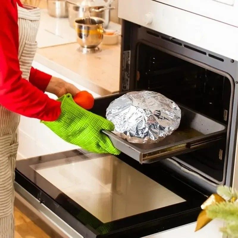 20pcs Reusable Aluminum Foil Food Elastic Bowl Covers Fresh Keeping Food Containers Dish Covers-000925